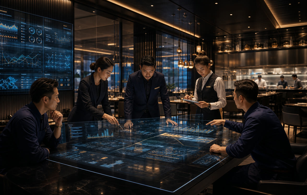 連鎖餐飲營運團隊用 AI 安排門店人力與尖峰需求